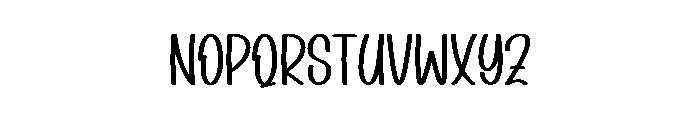Christmas Snowman Font LOWERCASE