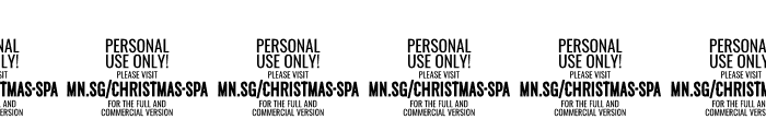 Christmas Sparkle PERSONAL USE Font OTHER CHARS