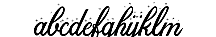 Christmas Time Star Personal Use Regular Font LOWERCASE