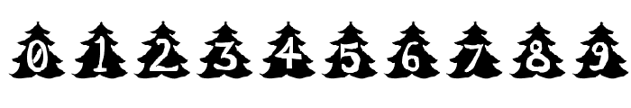 Christmas-Tree Font OTHER CHARS