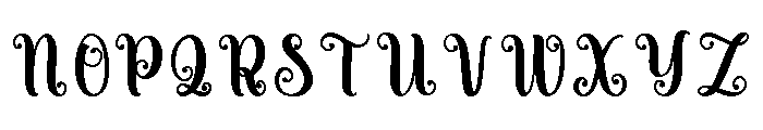 Christmas Wonderland Font UPPERCASE