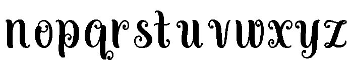 Christmas Wonderland Font LOWERCASE