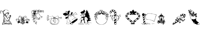 Christmas3 Font LOWERCASE