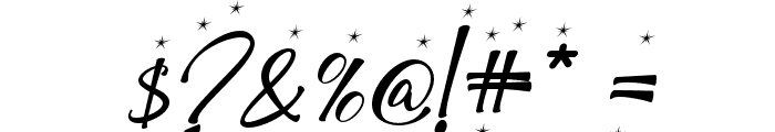 ChristmasSnowflake-Italic Font OTHER CHARS