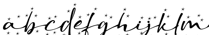ChristmasSnowflake-Italic Font LOWERCASE