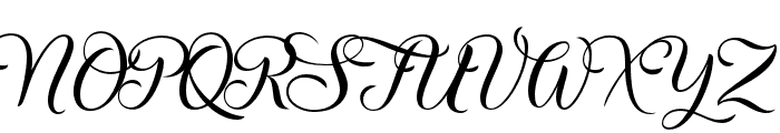 ChristmasWish-Calligraphy Font UPPERCASE