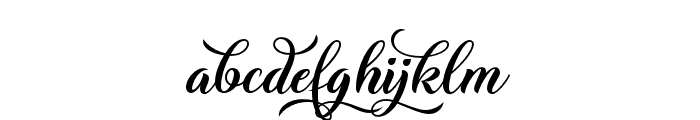 ChristmasWish-Calligraphy Font LOWERCASE