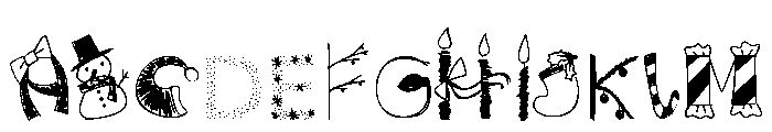 ChristmasgocDani Font UPPERCASE