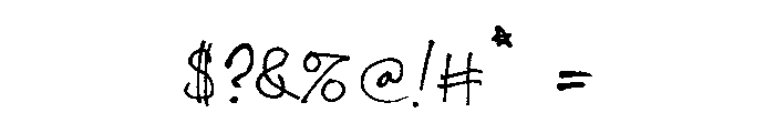Christopher's Scribble Font OTHER CHARS
