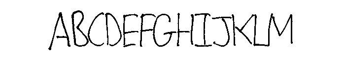 Christopher's Scribble Font UPPERCASE