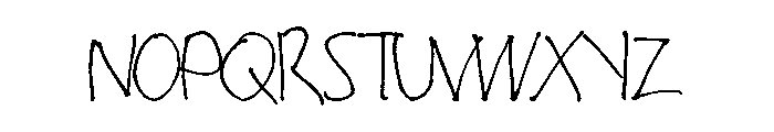 Christopher's Scribble Font UPPERCASE