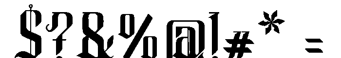 Chronicle Reign Font OTHER CHARS