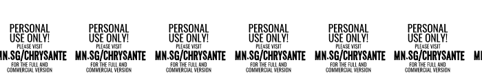 ChrysantePERSONALUSE-Bold Font OTHER CHARS