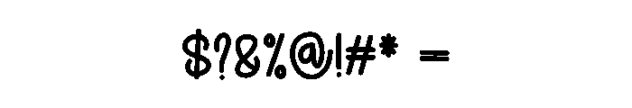 Chubby Designer Font OTHER CHARS