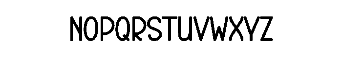Chubby Designer Font LOWERCASE