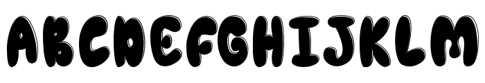 Chubby Toon Demo Shadow Font UPPERCASE
