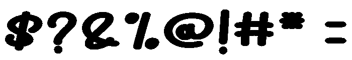 Chubby3 Font OTHER CHARS