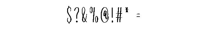 Chubbys Font OTHER CHARS
