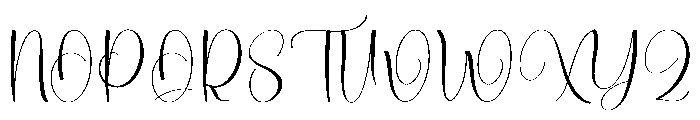 Chubbys Font UPPERCASE