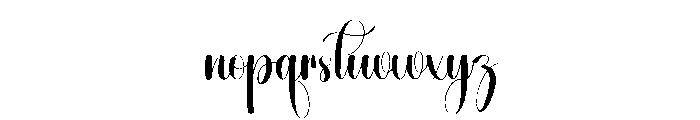 Chubbys Font LOWERCASE