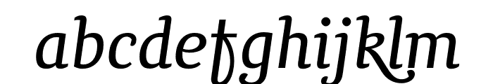 Chucaratext-Italic Font LOWERCASE