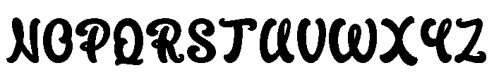 Chudo Land Demo Regular Font LOWERCASE