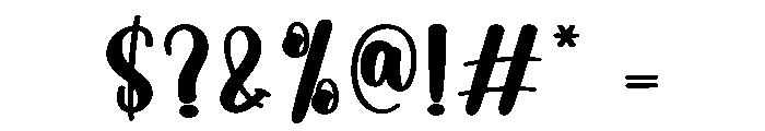 Chunking Font OTHER CHARS