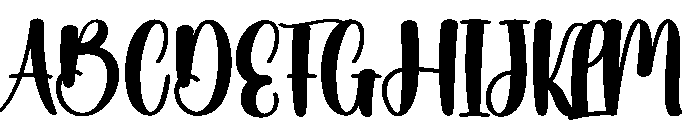 Chunking Font UPPERCASE
