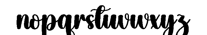 Chunking Font LOWERCASE