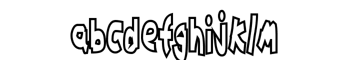 Chunkmuffin HollowThick Font LOWERCASE