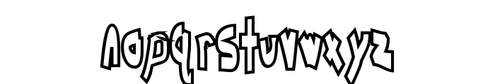 Chunkmuffin HollowThick Font LOWERCASE