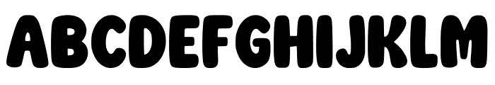 Chunky Playful Regular Font UPPERCASE