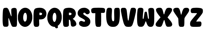 Chunky Playful Regular Font UPPERCASE
