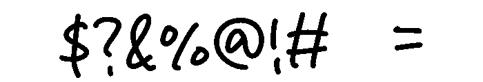 Chunky Strip Font OTHER CHARS