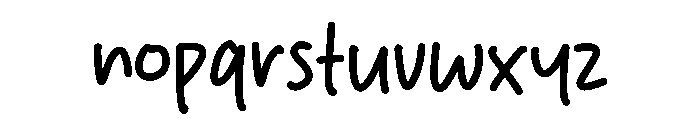 Chunky Strip Font LOWERCASE