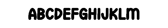 Chunky Think Font UPPERCASE