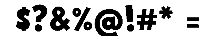 Chunky Zorvy Font OTHER CHARS