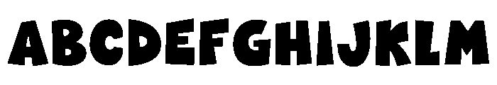 Chunky Zorvy Font UPPERCASE