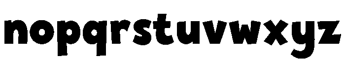 Chunky Zorvy Font LOWERCASE