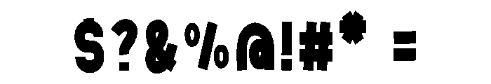 Chunky2 Font OTHER CHARS