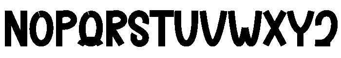 Chunky2 Font UPPERCASE