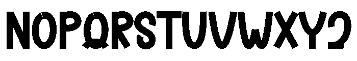 Chunky2 Font LOWERCASE