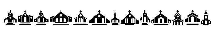 Churches Regular Font LOWERCASE