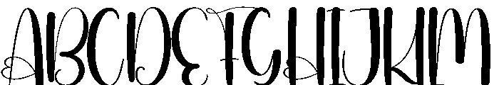 Churly Font UPPERCASE