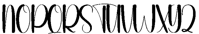 Churly Font UPPERCASE