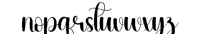 Churly Font LOWERCASE