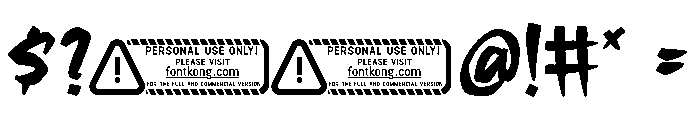 Churoz PERSONAL USE ONLY! Font OTHER CHARS
