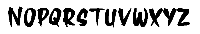 Churoz PERSONAL USE ONLY! Font UPPERCASE