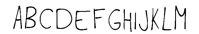 Chuu Messy Handwriting Regular Font UPPERCASE