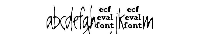 chester eval Font LOWERCASE